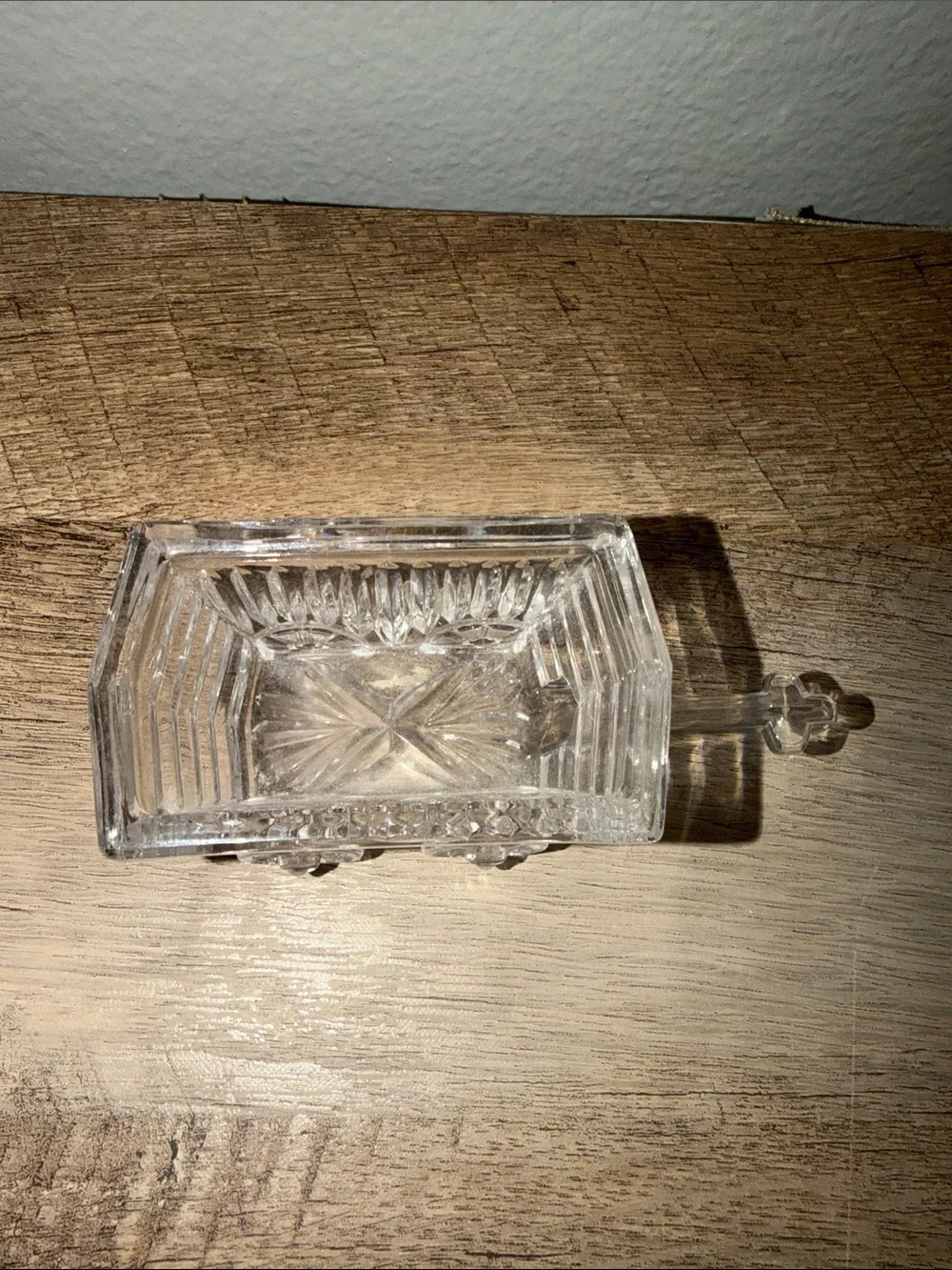 Princess House Clear Glass Wagon Vanity Tray - Clear